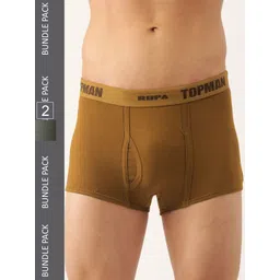 Rupa Men Pack Of 2 Cotton Trunks (TOPMAN MINI DRAWER (OE)-Olive & Biscuit-95)-picture-14