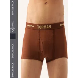 Rupa TOPMAN Men Pack Of 2 Trunks TOPMAN MINI DRAWER (OE)-Navy &Rust-95-picture-12