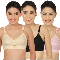 rupa softline by rupa Pack of 3 Women Full Coverage Lightly Padded Bra-picture-12