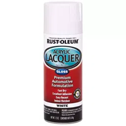 Rust-Oleum Acrylic Lacquer Spray Paint in Gloss Finish and White Color, 253364 (Can of 340 g)-image-20
