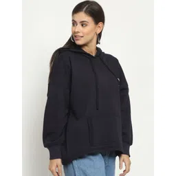 Rute Women Black Hooded Sweatshirt-picture-40