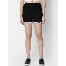 Rute Women Black Solid Slim Fit Hot Pants-picture-17