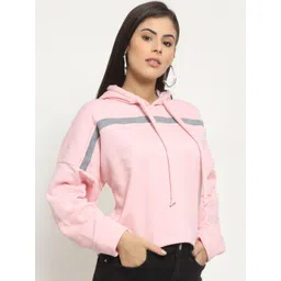 Rute Women Pink Hooded Sweatshirt-picture-38