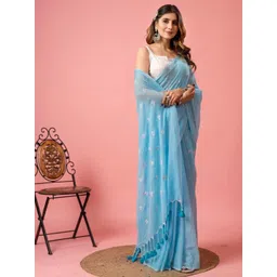 Ruuprekha Floral Embroidered Pure Cotton Saree-picture-34