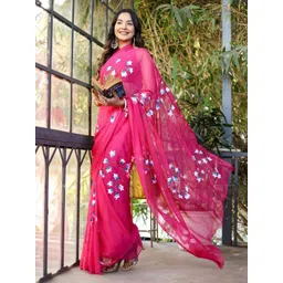 Ruuprekha Floral Printed Pure Cotton Saree-picture-37