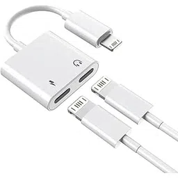 RUWEL [MFi Certified Light_ing to Daul Light_ing Adapter, 8-Pin AUX + Charge Adapter Dongle Cable Splitter Compatible for iPhone 14/1312/11/SE/X/XR/XS/8/7/6 All Models -Black/White-image-46