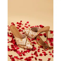 RUXBYPAYAL Embellished Party High-Top Stiletto Sandals-picture-28