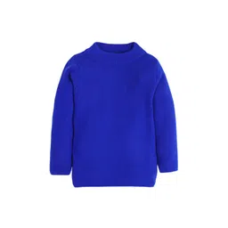RVK Kids Blue Solid Sweater-picture-24