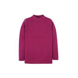RVK Kids Magenta Solid Sweater-picture-18