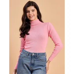 RVK Women Turtle Neck Pullover Sweater-picture-25