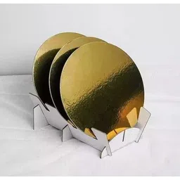 rvs fantastikitchen store 10 INCH Round Cake Board Paper Cake Server (Gold, Pack of 25) Paper Cake Server-picture-31