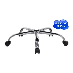 RW REST WELL Black 60 mm Steel Office Wheel casters 5 Piece Set-picture-36