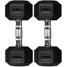 RXN Rubber Coated Hex Professional Exercise Hexa Dumbbells(Pack of 2) (10)-picture-15