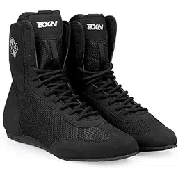 rxn Boxing Shoes for Men and Women Lace Up Non Slip Rubber Sole Lightweight Mid High Top | BX-17 High Top Boxing Boots for Men & Women-picture-10