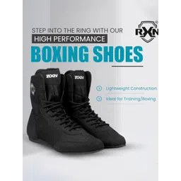 RXN Men Leather High-Top Training or Gym Non-Marking Shoes-picture-16