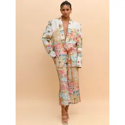 R.Y by Rishi and Vibhuti Conversational Printed Oversized Single-Breasted Blazer-picture-17