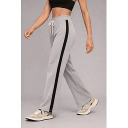 rylin Women Solid, Striped Grey Track Pants-picture-35