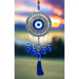 ryme Turkish Eye Evil Eye Wall Hanging Windchime With Bell For Home Decor Aluminium Windchime-picture-33