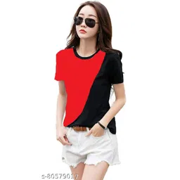 RYTE STYLE Colourblocked Cotton Top image 1