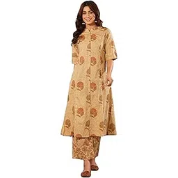 rytras Women's Cotton A-Line Kurta Set with Palazzo Pants-picture-26