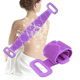 Ryugasky Silicone Body Scrubber - Dual-Sided Belt for Deep Cleaning & Soft Skin,Hygienic, Durable and Easy to Clean-picture-26