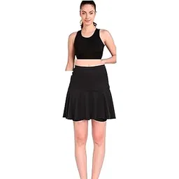 rzlecort Sports wear Swimming Costume Swimming Dress Crop top Skirt with Attach Shorts for Women and Girls-picture-10
