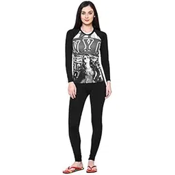 rzlecort Women's Sports wear Water Sports Lycra Cotton comfertable Two Piece Full Body Swimming Costume (Pack of 1)-picture-26