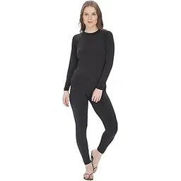 RZLECORT Women's Sports wear Water Sports Lycra Cotton comfertable Two Piece Swimming Costume (Pack of 1) (XL) Black-picture-18