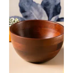 S. G. Home Brown Wood Fruit Bowl Large-picture-15