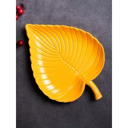 S. G. Home Narangi Leaf Platter (Set of 2)-picture-13