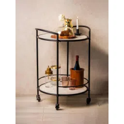 S. G. Home White & Black Monique Bar Cart-picture-23