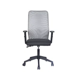 S J Corporation Tokyo High Back Ergonomic Mesh Chair With Adjustable Arms - Grey & Black-picture-30