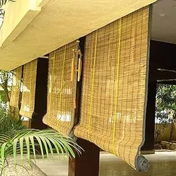 S N Craft Bamboo Chick Blind Curtains for Balcony/Window (Beige, 4 Feet X 7 Feet)-picture-13