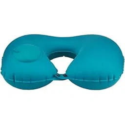 s sindhia S SINDHIA® Inflatable Travel Pillow || Backpack Neck Pillow || Manual Press Automatic Inflatable U-Shaped Pillow || for Airplanes, Traveling, Lumbar Support, Self Pump Up, Press Blue 1 Pcs-picture-42