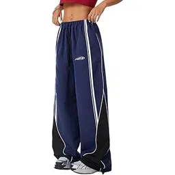 saahasam Parachute Pants for Women, Stylish Baggy Cargo Pants for Women, Ideal Everyday and Active Wear, Female Parachute Pants, Cargo Parachute Pants for Women, Parachute Pants,with Cargo Pockets. Navy Blue-picture-42