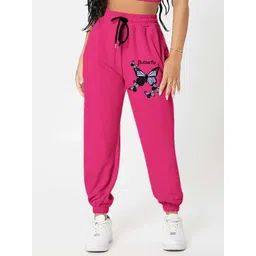 SAAHASAM Women Printed Relaxed Joggers Trousers-picture-27