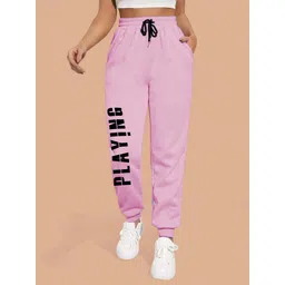 SAAHASAM Women Printed Relaxed Loose Fit Joggers Trousers-picture-27