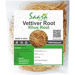 Saara HERBAL FRESH Vetiver Root, 25g, Khus Root, Vetiveria Zizanioides, Vala Kas Ramacham Vetiver for Hair Growth and Healthy Skin (Pack of 1 X 25g)-picture-15