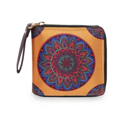 Sabhyata Mandala Multicolor Printed Small Bi-Fold Wallet for Women-picture-43