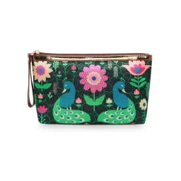 Sabhyata Peacock Multicolor Printed Small Wristlet-picture-28