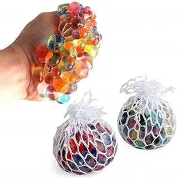 sabirat New Squishy Mesh Ball Stress Relief Hand Fidget Toy[Pack Of: 2] - 6 cm-picture-13