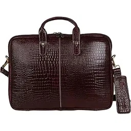 sac elegant Sleek Professional Laptop Bag for Men - 15.6" Genuine Leather Briefcase with Adjustable Straps & Ample Storage - 1-Year Warranty-picture-29