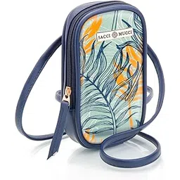 sacci mucci Phone Pouch Mobile Bag Women's Wallet Sling Crossbody Bag for Mobile Cell Phone Crossbody Phone Bag - Botanical-picture-49