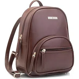 sacci mucci Women's PU Leather Stylish and Trending Backpack for office daypack mini travel bag Casual Backpack-picture-33