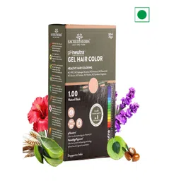 SACRED HERBS pH Neutra Semi Permanent Natural Gel Hair Color- 180ml-Natural Black-1.00-picture-16