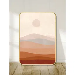 SAF Beige & Brown Desert Printed Wall Art-picture-25