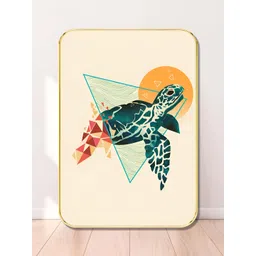 SAF Beige & Green Wood Birds and Animals Wall Paintings-picture-26