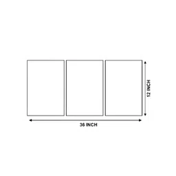 SAF Black & Gold-Toned 3 Pieces Abstract Wooden Wall Art image 3