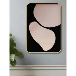SAF Black & Pink Abstract Printed Wood Wall Art-picture-35