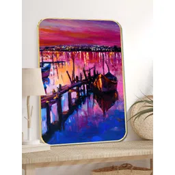 SAF Blue & Pink 1 Piece Wood Other Wall Paintings-picture-21